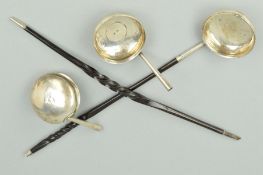 A GEORGE III SCOTTISH SILVER TODDY LADLE, lacks handle, maker George McHattie, Edinburgh 1817,