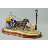 A LIMITED EDITION BORDER FINE ARTS SCULPTURE, 'Delivered Warm' (Horse-drawn baker's van), No0040,