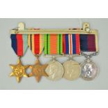 A WWII LONG SERVICE GROUP OF MEDALS, attributed to W.O F.R. Parr. 551392 R.A.F., 1939-45, Africa