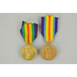TWO WWI VICTORY MEDALS, named 6885 Pte E Ford, Coldstream Guards and 7272 Pte H. Marsden, Coldstream