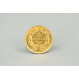 A GOLD ONE DOLLAR U.S.A., 1873, approximately 1.6 grams