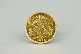 A GOLD HALF SOVEREIGN, 1982