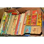 A COLLECTION OF VINTAGE CHILDRENS BOOKS AND ANNUALS, Rupert Bear, The Beano, Noddy, Enid Blyton etc