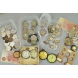 A BOX AND TRAYS OF UK COINAGE, silver three pence to halfcrowns, Victoria to 1940's, to include