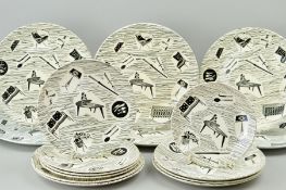 RIGWAY POTTERIES LTD 'HOMEMAKER' PLATES, to include six 25cm plates (two different backstamps and