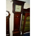 A GEORGE III OAK 30 HOUR LONGCASE CLOCK, the painted dial distinctly marked Shipston, approximate