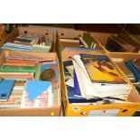 SIX BOXES OF BOOKS, to include History, Royality, Art, Holy Bible, etc