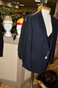 A GREIFF, GERMANY, GENTLEMAN'S PINSTRIPE THREE PIECE SUIT, size 44R, together with a gentleman's