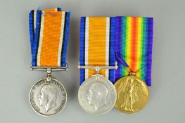 A MOUNTED WWI PAIR OF BRITISH WAR AND VICTORY MEDAL, named to 202015 Pte E. Walton, Cheshire