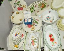 A SELECTION OF OVEN TO TABLE WARES to include Portmeirion 'Pomona' 'Grimswoods Royal George', '