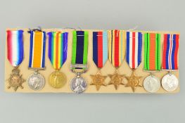 WWI/INDIA/WWII GROUP OF NINE MEDALS, to a 2nd Lt/Captain and later Major, Army Service Corps, 1914-