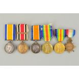 ASSORTED WWI MEDALS, a follows, 1914-15 Star and Victory medal named 648 Sjt W.J. Peace, MMP (