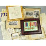 A BOXED ARCHIVE RELATING TO THE WWII SERVICE OF CPL. V.T. CORNE, ROYAL AIR FORCE VOLUNTEER