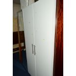 A MODERN THREE DOOR WARDROBE, approximate width 151cm x depth 61cm x height 201cm