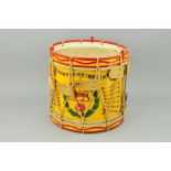 A POSSIBLE MODERN REPRODUCTION OF A HAMPSHIRE REGIMENT REGIMENTAL DRUM, featuring the usual Tiger,