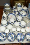 WEDGWOOD 'BLUE SIAM' TEA/DINNERWAERS, to include coffee pot, teapot, covered sugar bowl, milk jug,