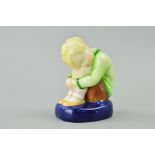 A ROYAL WORCESTER FIGURE, 'Sleepy Boy', RW2918, black backstamp, modelled by Margaret Cane, height