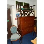 A PAIR OF STAINED OAK FOLDING DIRECTORS CHAIR (sd) (2)
