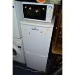 AN LEC FRIDGE FREEZER, height 123cm, together with a Tesco microwave (2)