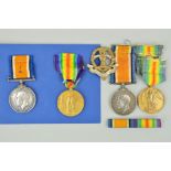 TWO WWI BRITISH WAR AND VICTORY MEDALS, pairs named as follows, PS 3324 Pte. J.H. Uden, Middlesex