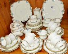A PARAGON 'BRISTOL' TEASET, to include twelve cups and saucers, teapot, water jug and side plates,