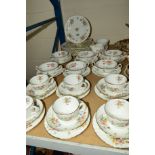 MINTONS 'MARLOW' TEA/DINNER WARES, to include milk jug, sugar bowl, six dinner plates, six dessert