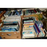 FOUR BOXES AND LOOSE BOOKS AND PICTURES, relating to Aircraft, RAF etc