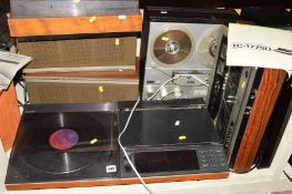 A BANG AND OLUFSEN BEOCENTRE 5000, fitted with a MMC20E cartridge, a Thorens TD150 Turntable (no