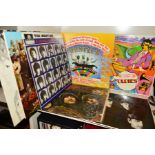 SEVEN L.P'S BY THE BEATLES, including Revolver with side 2 Matrix XEX 606-1, a Hard Days Night,