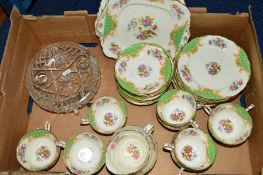 PARAGON 'ROCKINGHAM' TEASET FOR TWELVE SETTINGS, (only eleven cups, some cups chipped and