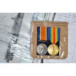 A WWI PAIR OF BRITISH WAR AND VICTORY MEDALS, named to 208945 Arthur E Troke, Able Seaman Royal