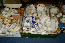 FIVE BOXES VARIOUS TEA/DINNERWARES, to include Royal Doulton, Noritake, T.G.Green, Royal Albert '