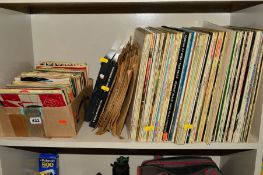 A COLLECTION OF AROUND ONE HUNDRED L.P'S AND 78'S AND OVER ONE HUNDRED SINGLES, by artists such as