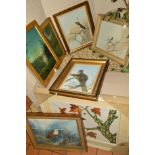 A COLLECTION OF OIL ON CANVAS PAINTINGS to include Dick Twinney, Wilfred Jenkins and bird