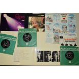A FRENCH PRESSING OF THE BEATLES WHITE ALBUM ON WHITE VINYL, with four unused photo cards and