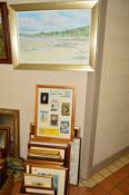 A QUANTITY OF PICTURES AND PRINTS etc, to include five framed Vincent van Gogh prints, a coastal oil