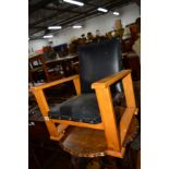 AN ARTCRAFT TEAK CHILD'S CHAIR