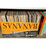 A TRAY OF OVER 150 L.P'S, 12'' AND 7'' SINGLES, by artists including Frank Sinatra, Nat King Cole