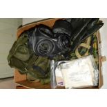 A VEHICLE COVER (ARMY) FOR CVRT SPARTAN, great condition, S10 respirator/gas mask 1986 NATO issue,