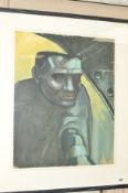 BLAIR ANDERSON (BRITISH 20TH CENTURY) 'FISHERMAN STUDY I', a modernist portrait of a man,