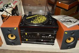 A LIMIT DJ-2000B TURNTABLE, a Technics A600 MK2 amplifier, a Technics SL-PG440A CD Player and a pair