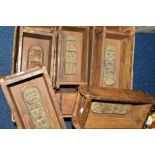 A QUANTITY OF WOODEN BRICK MOULDS, assorted makers (10)