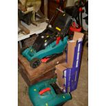 A BOSCH ELECTRIC LAWN MOWER and a Focus hedge trimmer (2)
