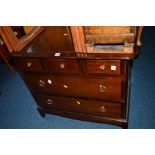 A STAG MINSTRAL CHEST of three short and two long drawers