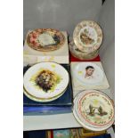 VARIOUS COLLECTORS PLATES, to include a set of six limited edition Spode 'Hunting Scenes' (with