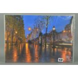 DARREN BAKER 'ON THE BOULEVARD', Parisian street scene, a limited edition print on board 12/49,