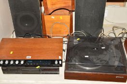 A VINTAGE COMPONENT HI-FI, including a Trio KP-2022A Turntable with a Shure M75ED Type 2