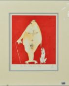 SAMANTHA BARNES 'ONE MAN AND HIS DOG', a limited edition print 196/500, signed, titled and