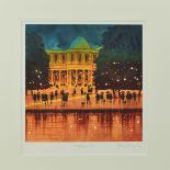 PETER J.RODGERS 'EVENING BY THE LAKE', a limited edition print 11/95, signed, titled and numbered in