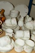 ROYAL DOULTON 'TWILIGHT ROSE' TEA/DINNER WARES, H5096, to include milk jug, gravy boat and stand,